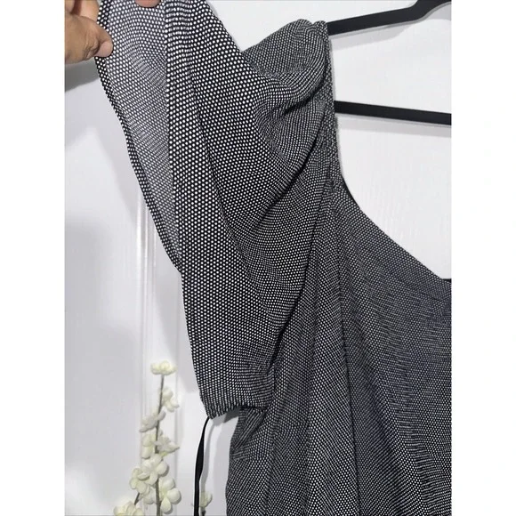 Lane Bryant Black And White‎ Cap Sleeve Utility Jumpsuit Size 24 NWT - Picture 4 of 6